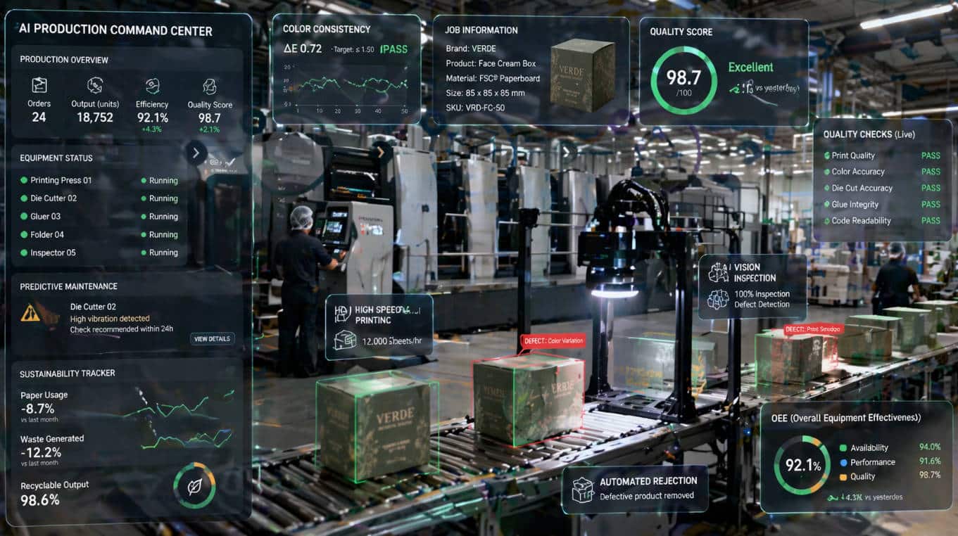 AI Enabled Custom Packaging Factory Floor