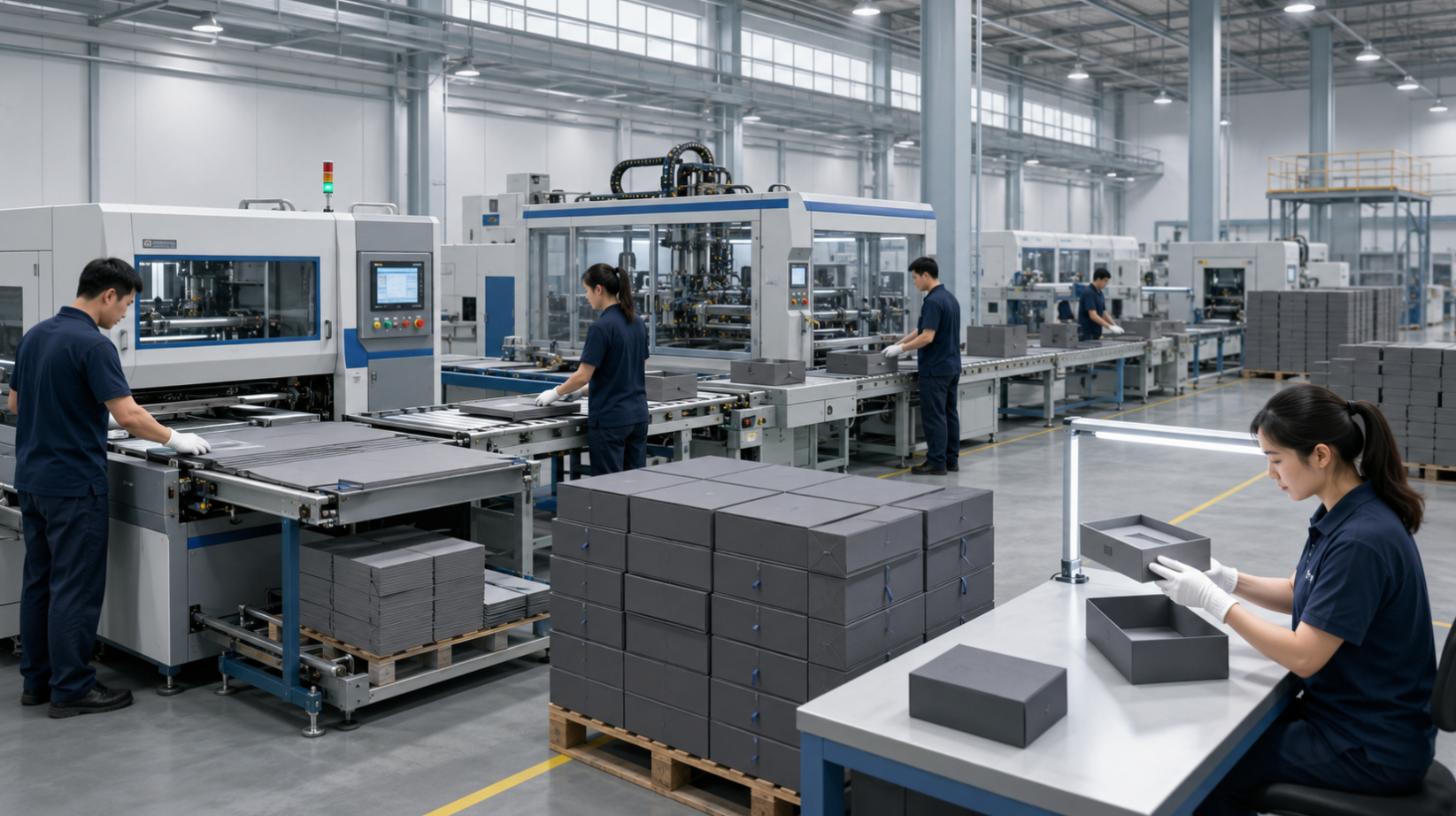Rigid Drawer Box Factory Workflow