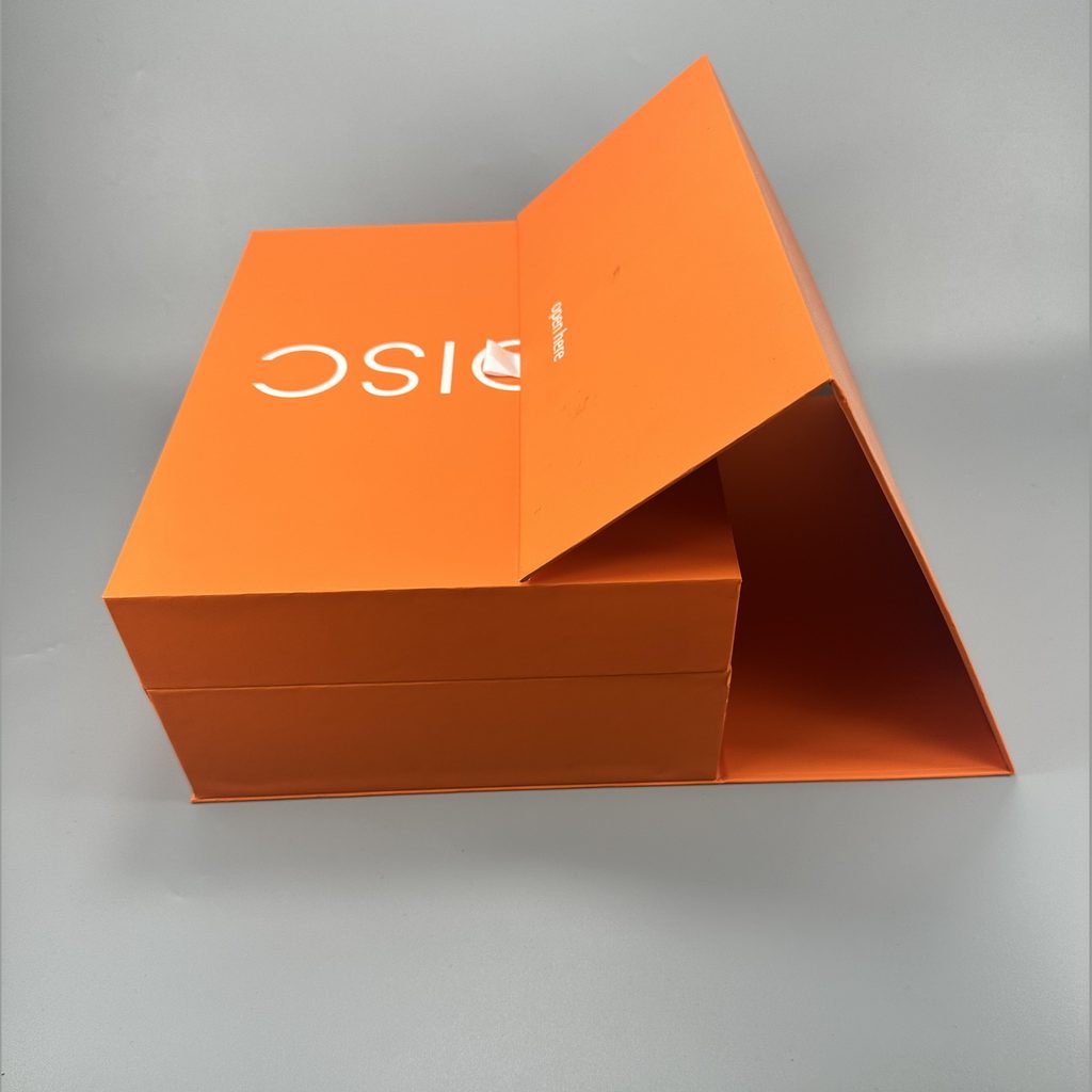 Disc orange gift box 04